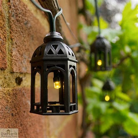 Solar Moroccan Lantern String Lights Outdoor Lighting