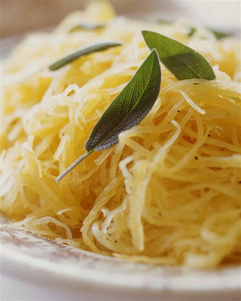 Spaghetti Squash With Sage And Orange Recipe Martha Stewart
