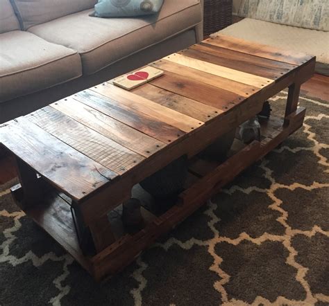Pallet Wood Coffee Table Etsy