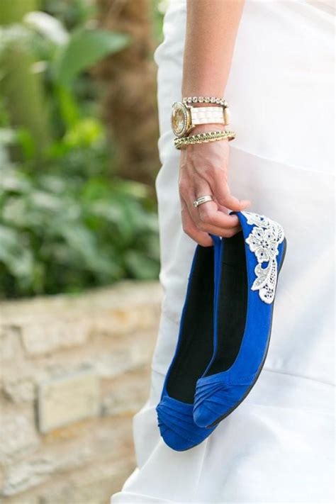 Wedding Flats Cobalt Blue Bridal Ballet Flats Wedding Shoes Blue