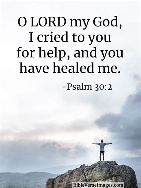 Psalm 30:2 - Bible Verse about Healing - Bible Verse Images