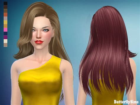 My Sims 4 Blog Butterflysims 171 Hair For Females Donation
