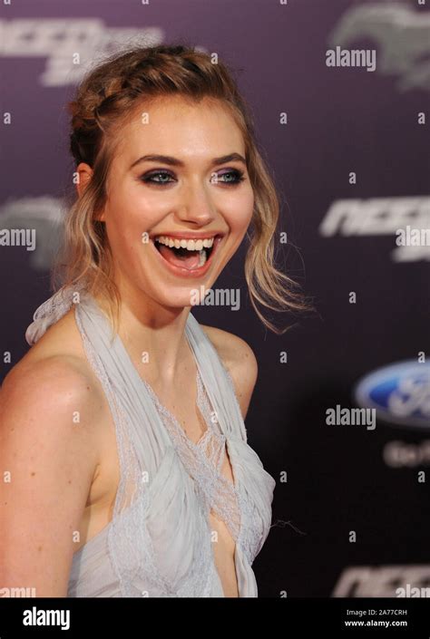 Los Angeles Ca March Imogen Poots At The U S Premiere Of Her Movie Need For Speed