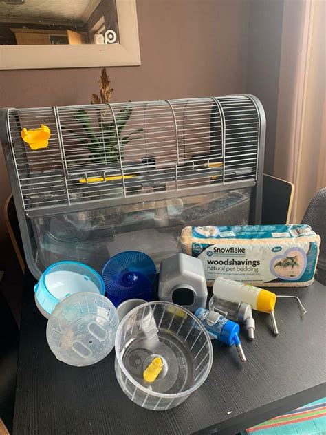 Complete Modern Savic Geneva Hamster Cage Accessories In Kingswood