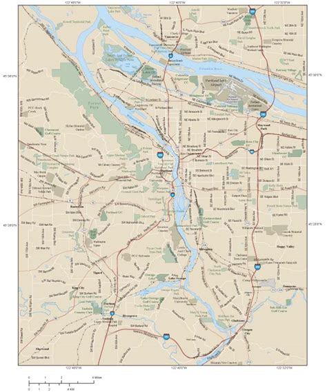 Portland Metro Area Wall Map By Map Resources Mapsales