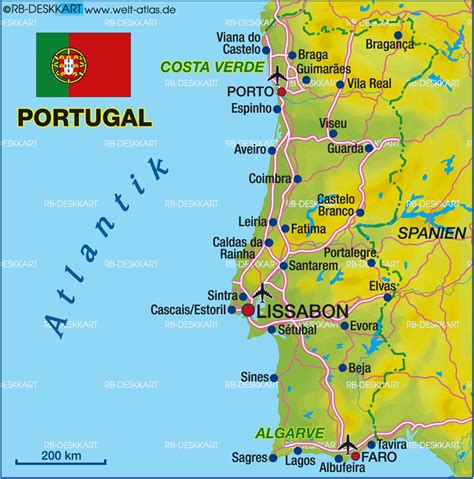 A evolucao do coronavirus em portugal pode ser acompanhada ao minuto no correio da manha. Karte von Portugal (Land / Staat) | Welt-Atlas.de