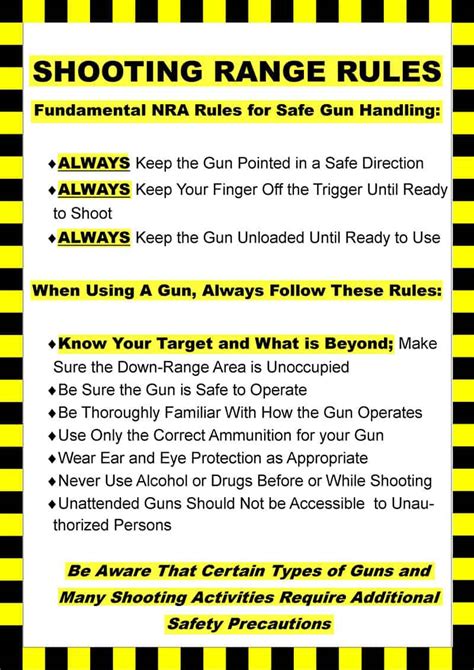 Firearms Safety Rules Mizpah Security Training