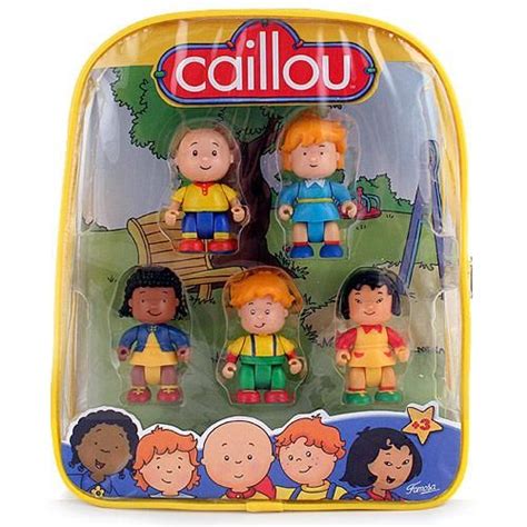 Caillou Toys Figures In Backpack Caillou Toy Figures Caillou Party