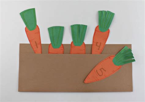 Counting Carrot Garden Learning Craft For Kids Jenny At Dapperhouse