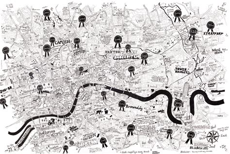 A Super Detailed Hand Drawn Map Of London Londonist