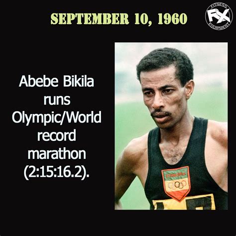 Bikila Was The First Black African Olympic Gold Medalist Winning His