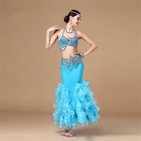 Bellydance Oriental Belly Indian Gypsy Dance Dancing Costume Costumes Clothes Bra Belt Chain