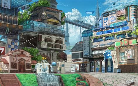 See more ideas about anime background, anime scenery, scenery. 13 Wonderful HD Anime City Wallpapers