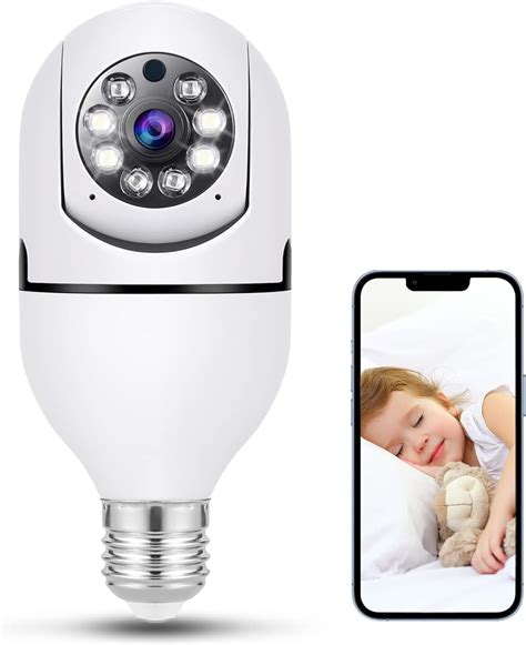 Buy Wifi Light Bulb Camera 1080p Wi Fi E27 Security Camera 360