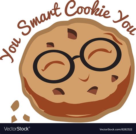 Smart Cookie Royalty Free Vector Image Vectorstock