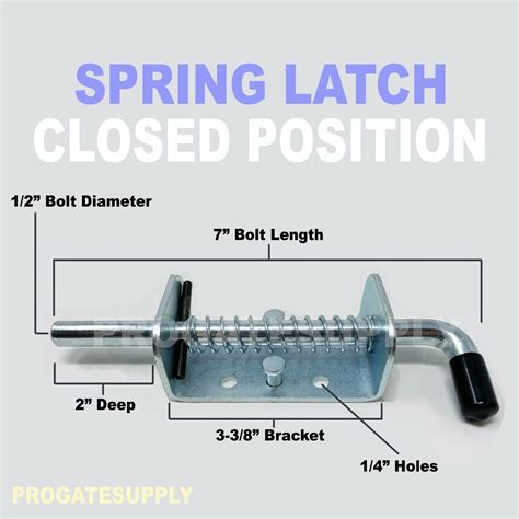 QWORK Spring Loaded Latch Pin Pack Stainless Steel Loaded Long Barrel Bolt Lock Heavy