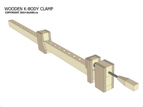 My philosophy is why purchase a device if i can construct it? K-Body Style Wooden Bar Clamp / ibuildit.ca | Wooden bar ...