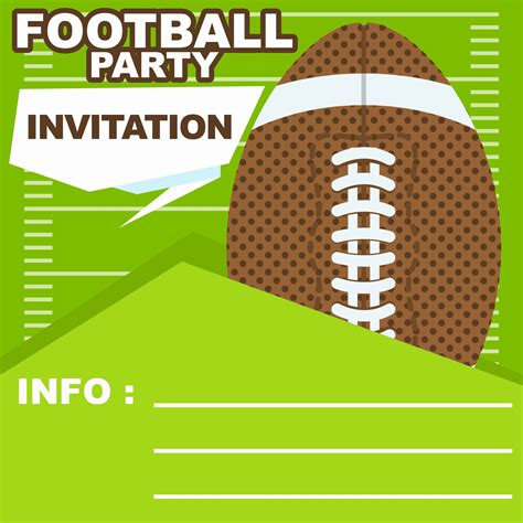 Football Party Invitation - Download Free Vectors, Clipart ...