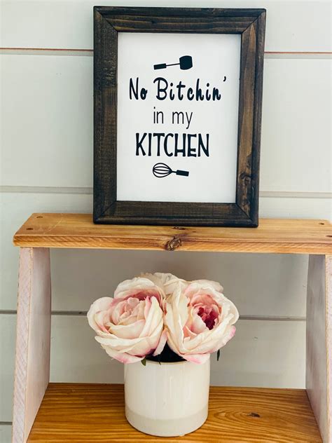 Funny Kitchen Wall Sign Rustic Kitchen Decor Housewarming T For