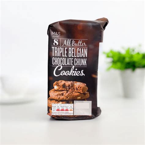 M S Food All Butter Triple Belgian Chocolate Chunk Cookies 200g