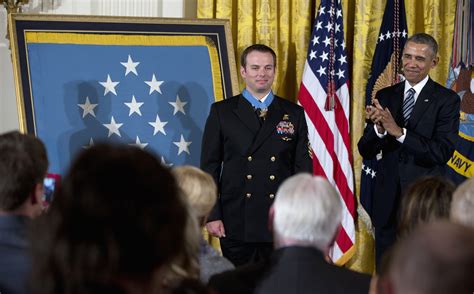 Navy Seal Receives Medal Of Honor At White House Ceremony