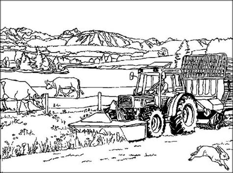 Traktor Ausmalbilder Kostenlos Traktor Detailiert Ausmalbild