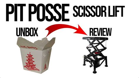 Pit Posse Scissor Lift Unbox And Review Youtube