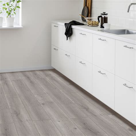 PrÄrie Laminated Flooring Oak Effect Grey 225 M² Ikea