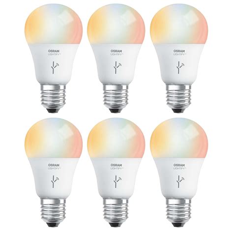 Sylvania Osram Lightify 60w A19 Daylight Rgb Smart Led Light Bulb 6