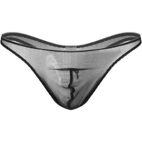 Iefiel Slip Triangle Homme Sexy String Transparent Sous V Tements Tanga Erotique Lingerie De