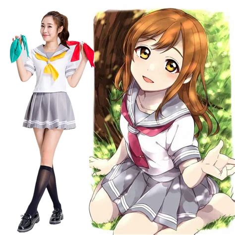 Anime Love Live Lovelive Sunshine Aqours Cosplay Costume Takami Chika Cosplay Costume School