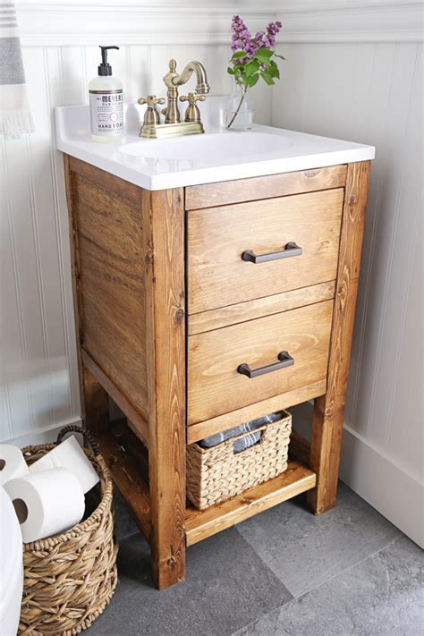 The perfect small bathroom vanity — 24 inches & under! Small Bathroom Vanities | How To Make & Where To Buy ...