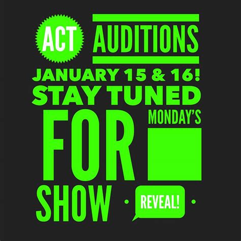 Act Reveal Kearney Community Theatre