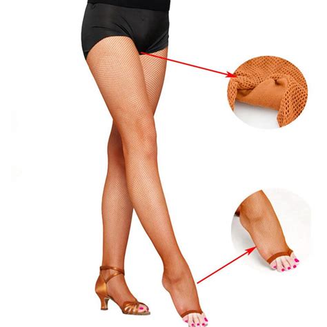 Women Professional Fishnet Stockings Sexy Toeless Latin Dance Tights