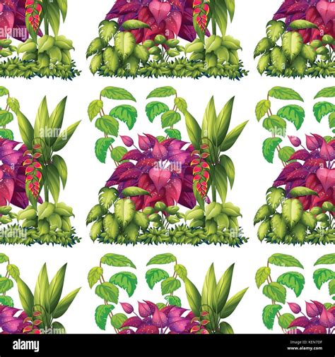 Illustration Of A Seamless Plants Stock Vector Image And Art Alamy