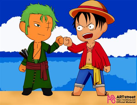 Luffy And Zoro Nicostlx087 Illustrations Art Street