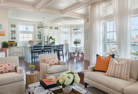 Coastal Chic Beach Style Living Room Providence By