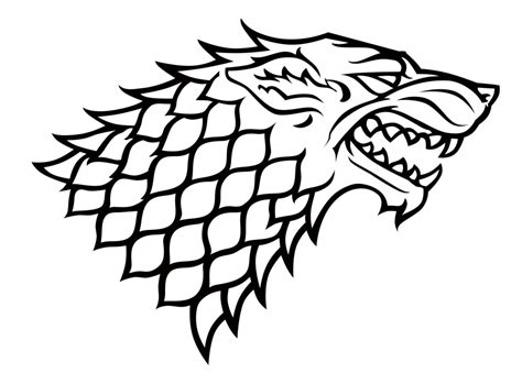 House Stark Sigil | Game of thrones drawings, Game of thrones tattoo, Game of thrones art