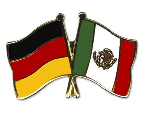 Der rand der mexiko flagge die mexikanische flagge wurde am 16. Freundschafts-Pin Deutschland - Mexiko-Fahne Freundschafts ...