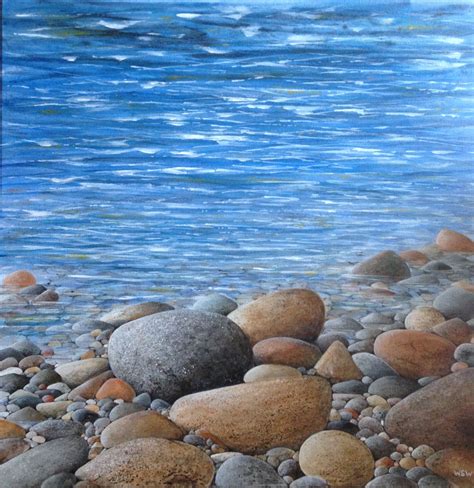 Pin By William Wallace On Simon Wallace Art Beach Stones Painting Art