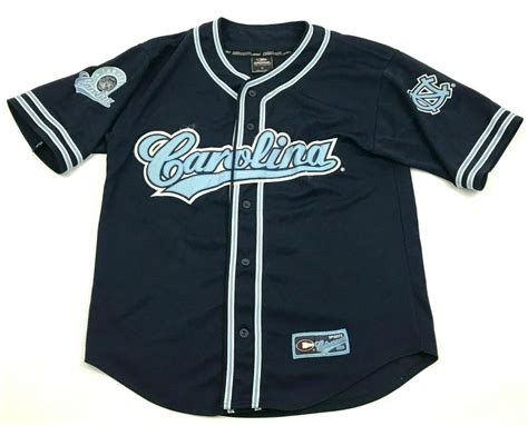 Vintage Colosseum North Carolina Tar Heels Baseball Jersey Size Medium