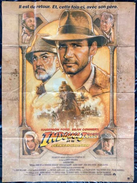 Indiana Jones And The Last Crusade Original French Grande Movie Poster