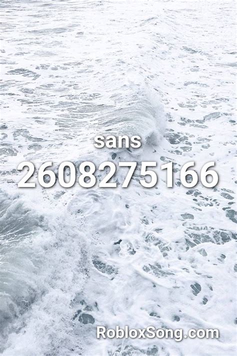 Underverse crosssans theme unofficial by. Sans Roblox ID - Roblox Music Codes in 2020 | Roblox ...