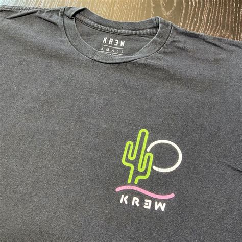 Krew Kr3w Clothing Brand Mens Small T Shirt Tee Logo Skateboard Desert