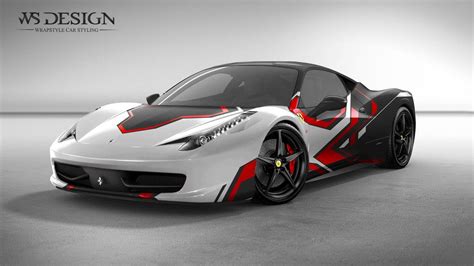Ferrari 458 Stripes Design Wrapstyle