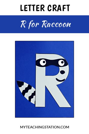 Letter R Craft Raccoon