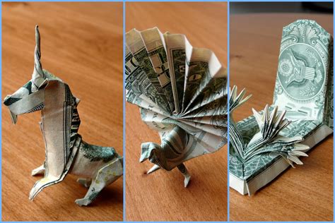 Fold Origami Dollar Bill Numbers