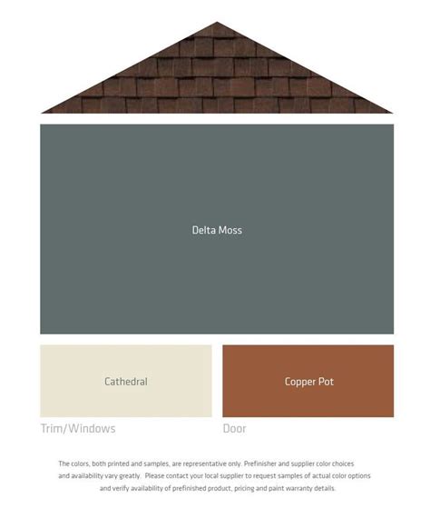 Exterior Color Palettes For A Brown Roof This One Is Exactly What I