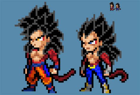 Goku And Vegeta Ascended Ssj4 New Age Lswi Style By Portibus On