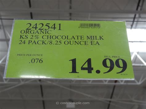 Kirkland Signature Reduced Fat Organic Chocolate Milk